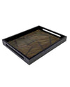 HANDCARVED TRAY: FAN TEXTURE HA15014