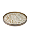 WHITE MARRAKESH - DRIFTWOOD TRAY – ROUND/LARGE