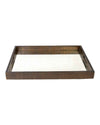 LIGHT AGED CLEAR MIRROR- LIGHT AGED MIRROR TRAY - RECTANGLE/SMALL