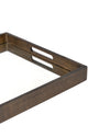 LIGHT AGED CLEAR MIRROR- LIGHT AGED MIRROR TRAY - RECTANGLE/SMALL