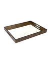 LIGHT AGED CLEAR MIRROR- LIGHT AGED MIRROR TRAY - RECTANGLE/SMALL
