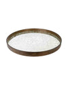 LIGHT AGED MIRROR - LIGHT AGED MIRROR TRAY–ROUND/SMALL