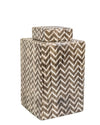 PORCELAIN CONTAINER:WAVE PATTERN HC19004