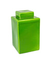 DARK GREEN PORCELAIN CONTAINER HC17308
