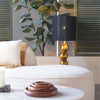 Curved Gleam - brass finish