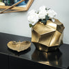 Gold Geometric Vase