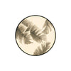 Handpainted palm leaves round panel