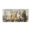Handpainted Galloping Horses Wall Panel